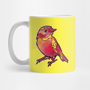 cute bird, red to yellow gradient colors Mug